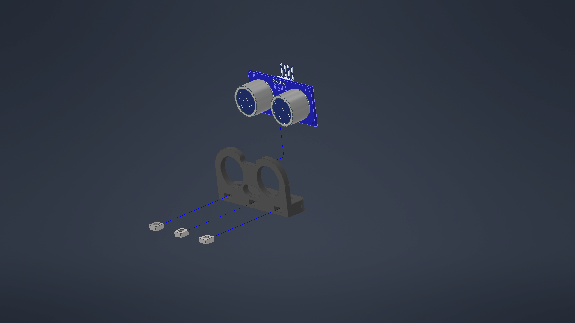Ultrasonic sensor animation